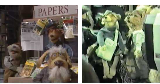 Dog City Whippet Newsboy Muppet