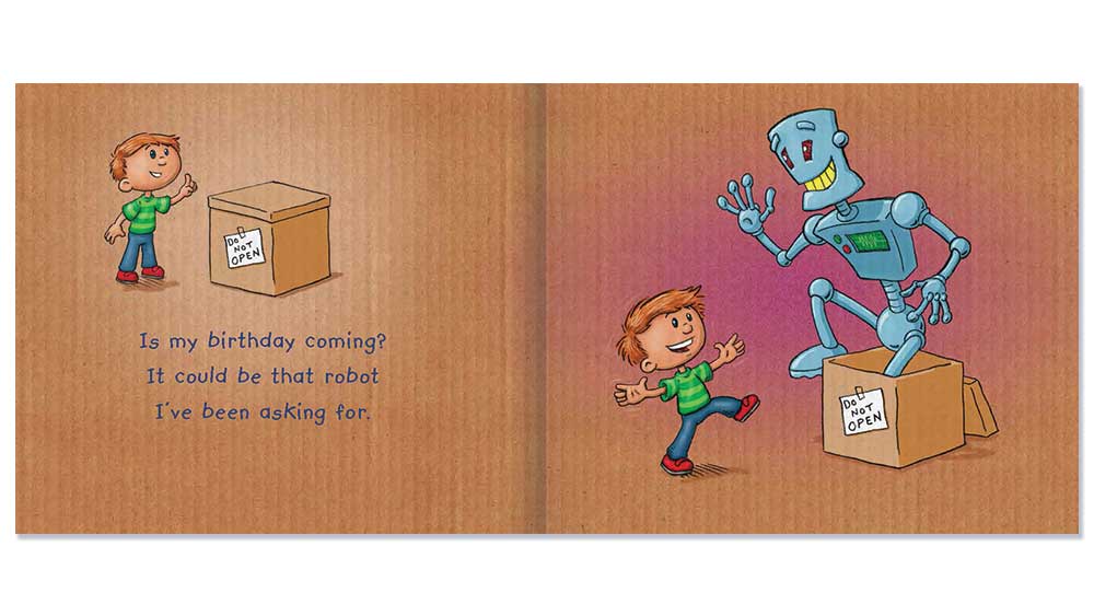 Do Not Open The Box! book spread 2
