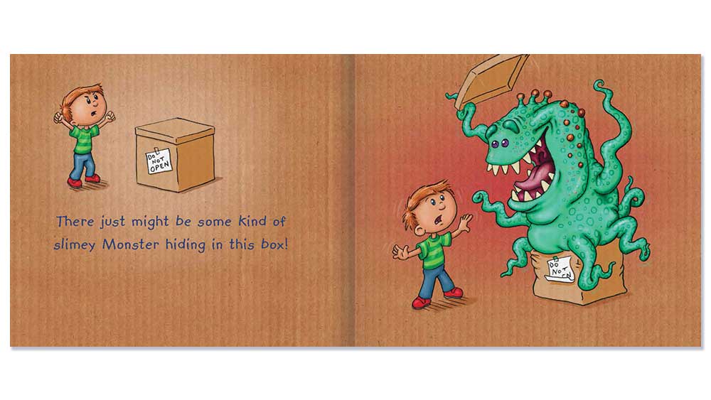 Do Not Open The Box! book spread 4