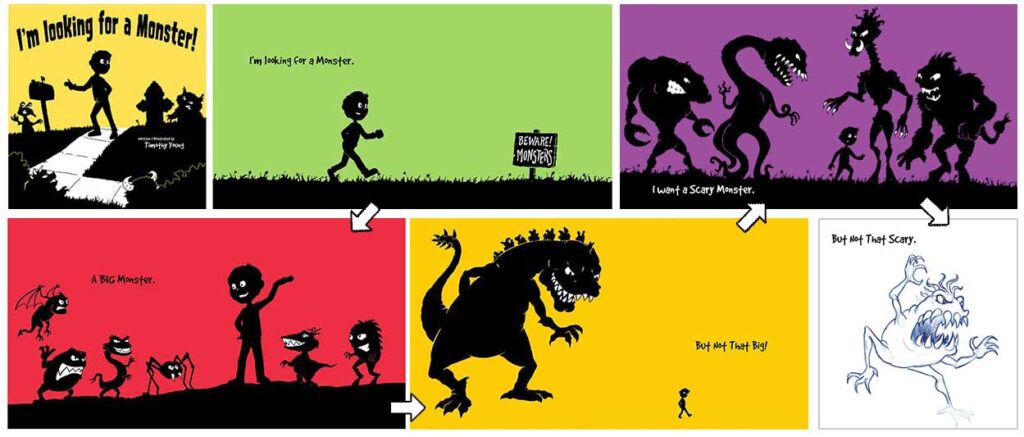 I'm Looking For a Monster original art.