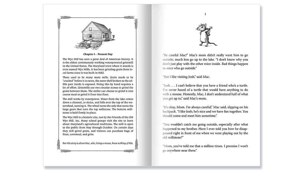 Mac and the Millstone of Time spread 1