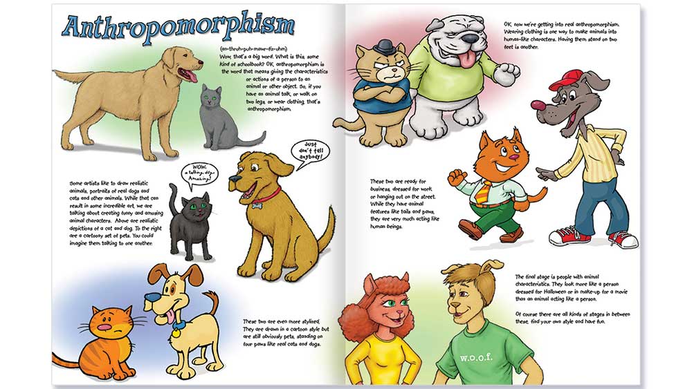 Creatures and Characters book spread 1