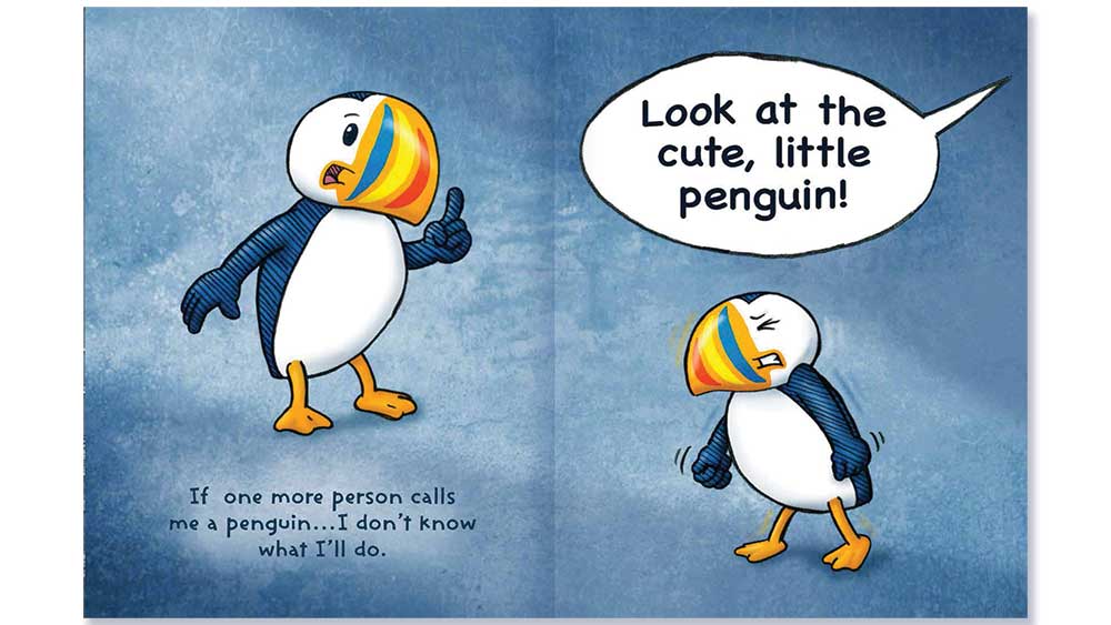 The Angry Little Puffin spread 1